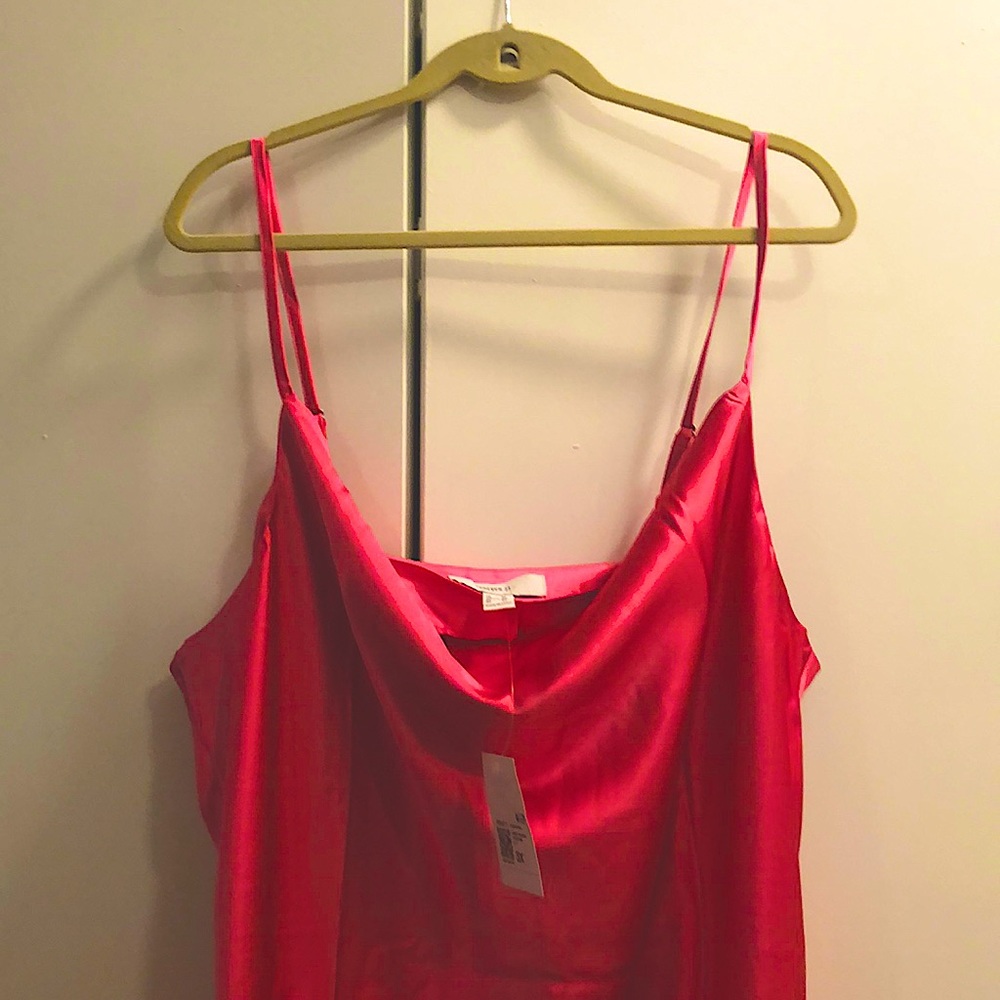 NWT never tried on Forever 21 Plus Size Satin Slip Midi Dress bought 2 kept 1